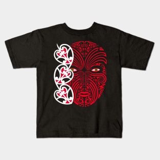 Māori warrior face Kids T-Shirt